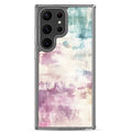 Soft Abstract Pastel Clear Case for Samsung Galaxy S23 Ultra – Modern Watercolor Protective Cover