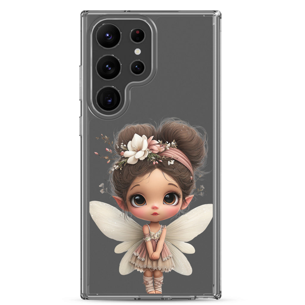 Whimsical Fairy Clear Case for Samsung Galaxy S23 Ultra – Cute Fantasy Character Protective Cover
