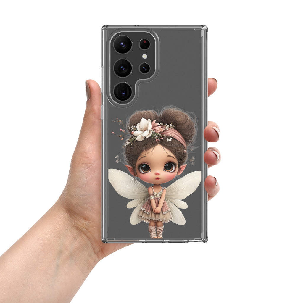 Whimsical Fairy Clear Case for Samsung Galaxy S23 Ultra – Cute Fantasy Character Protective Cover