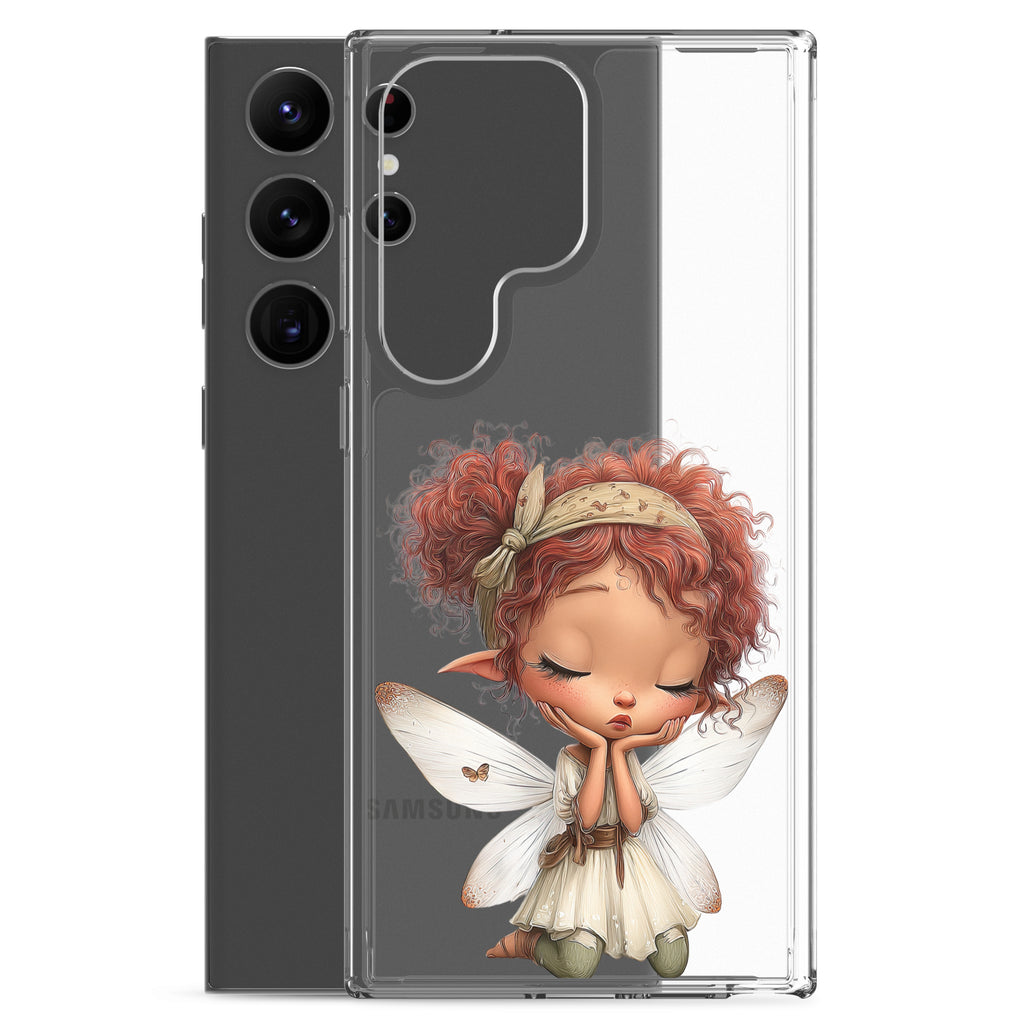 Whimsical Fairy Clear Case for Samsung Galaxy S23 Ultra – Whimsical Fantasy Art Protective Cover