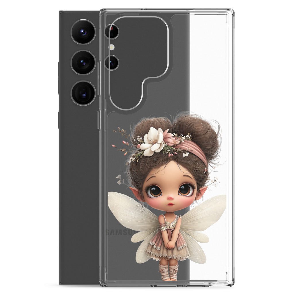 Whimsical Fairy Clear Case for Samsung Galaxy S23 Ultra – Cute Fantasy Character Protective Cover