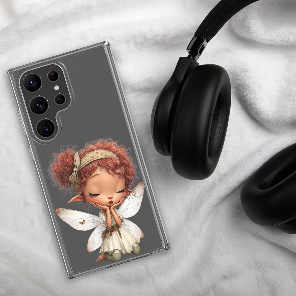 Whimsical Fairy Clear Case for Samsung Galaxy S23 Ultra – Whimsical Fantasy Art Protective Cover