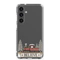 Believe Christmas Train Clear Case for Samsung Galaxy S24 Plus – Festive Holiday Protective Cover