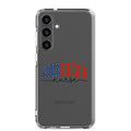 American Nurse Typography Clear Case for Samsung Galaxy S24 Plus – Patriotic Profession Protective Cover