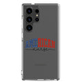 American Nurse Typography Clear Case for Samsung Galaxy S24 Ultra – Patriotic Profession Protective Cover
