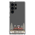 Believe Christmas Train Clear Case for Samsung Galaxy S24 Ultra – Festive Holiday Protective Cover