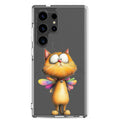 Whimsical Fairy Cat Clear Case for Samsung Galaxy S24 Ultra – Playful Fantasy Protective Cover