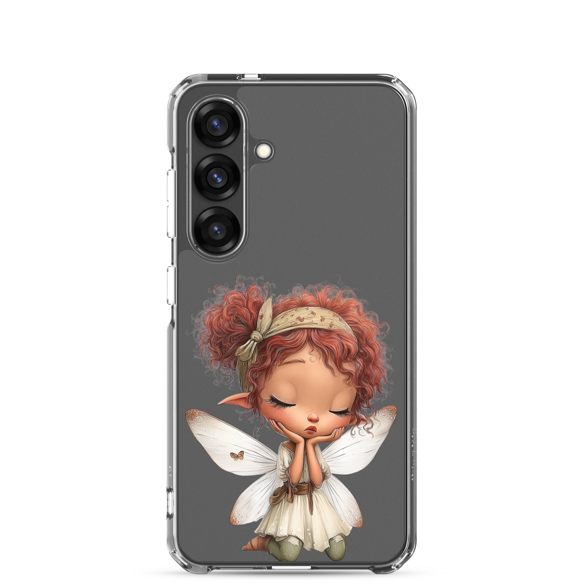 Dreamy Fairy Clear Case for Samsung Galaxy S25 – Whimsical Fantasy Art Protective Cover