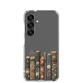 Vintage Floral Books Clear Case for Samsung Galaxy S25 – Elegant Library-Inspired Protective Cover