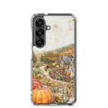 Autumn Village Clear Case for Samsung Galaxy S25 – Cozy Fall Countryside Protective Cover