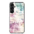 Soft Abstract Pastel Clear Case for Samsung Galaxy S25 Plus – Modern Watercolor Protective Cover