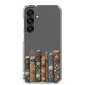 Vintage Floral Books Clear Case for Samsung Galaxy S25 Plus – Elegant Library-Inspired Protective Cover