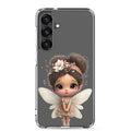 Whimsical Fairy Clear Case for Samsung Galaxy S25 Plus – Cute Fantasy Character Protective Cover