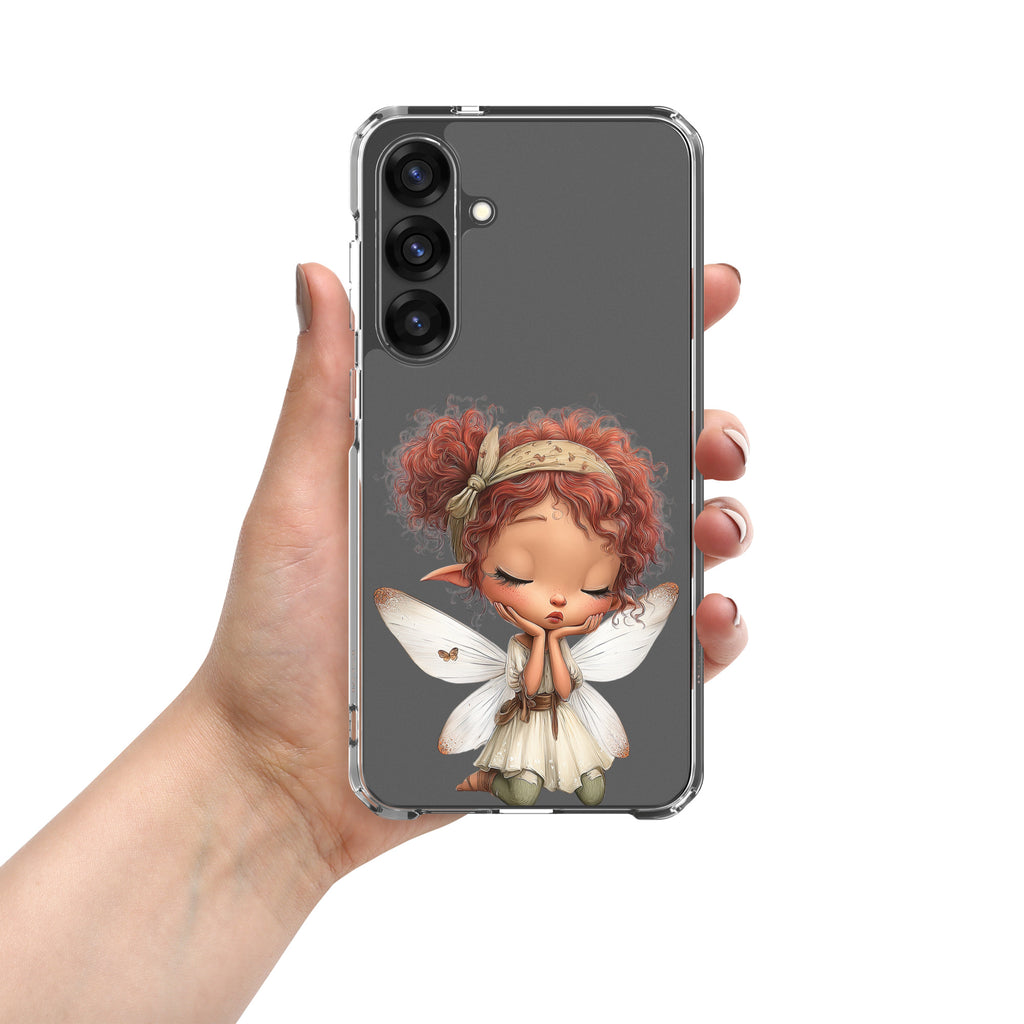 Whimsical Fairy Clear Case for Samsung Galaxy S25 Plus – Whimsical Fantasy Art Protective Cover