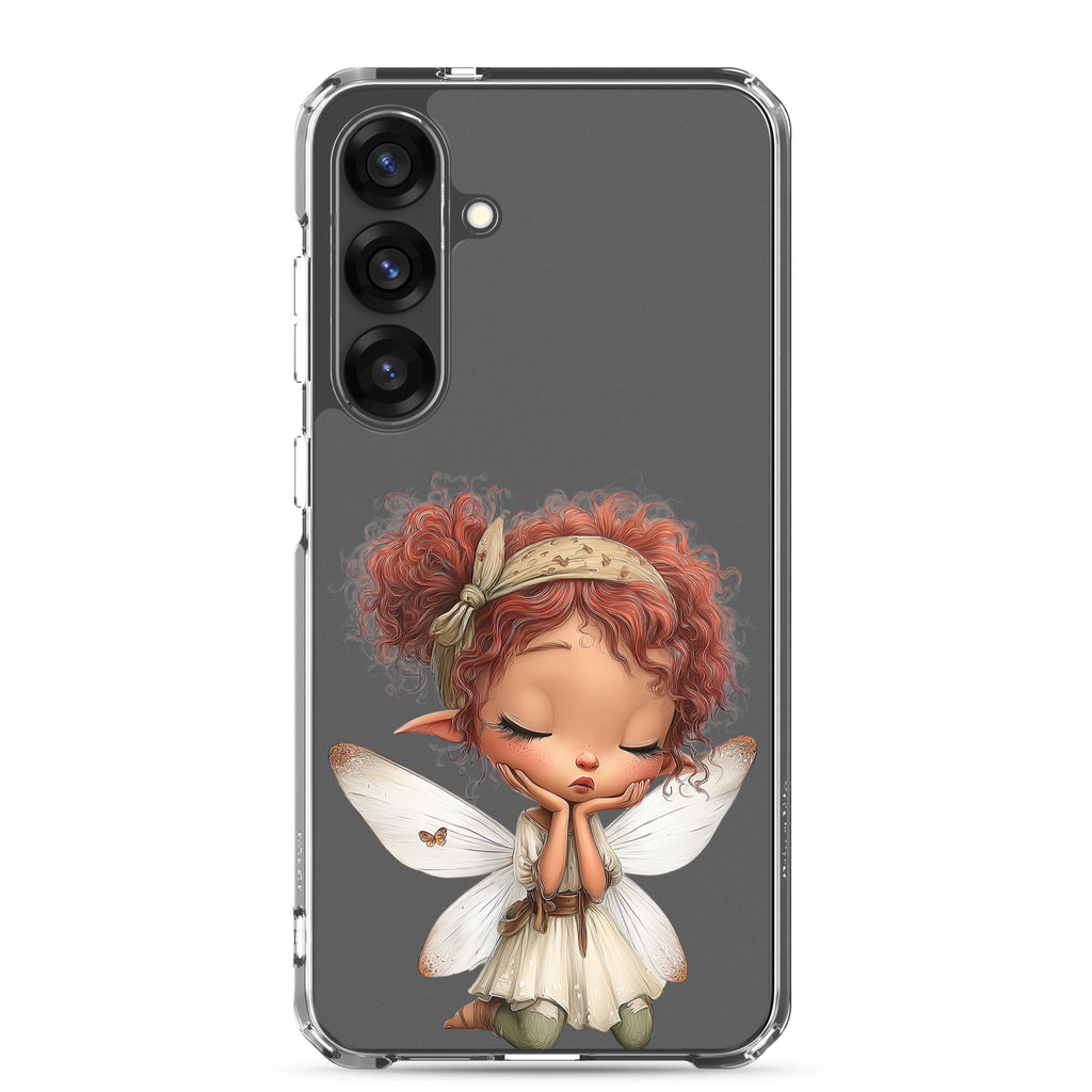Whimsical Fairy Clear Case for Samsung Galaxy S25 Plus – Whimsical Fantasy Art Protective Cover