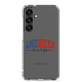 American Nurse Typography Clear Case for Samsung Galaxy S25 Plus – Patriotic Profession Protective Cover