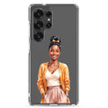 Elegant Portrait Clear Case for Samsung Galaxy S25 Ultra – Minimalist Fashion Protective Cover