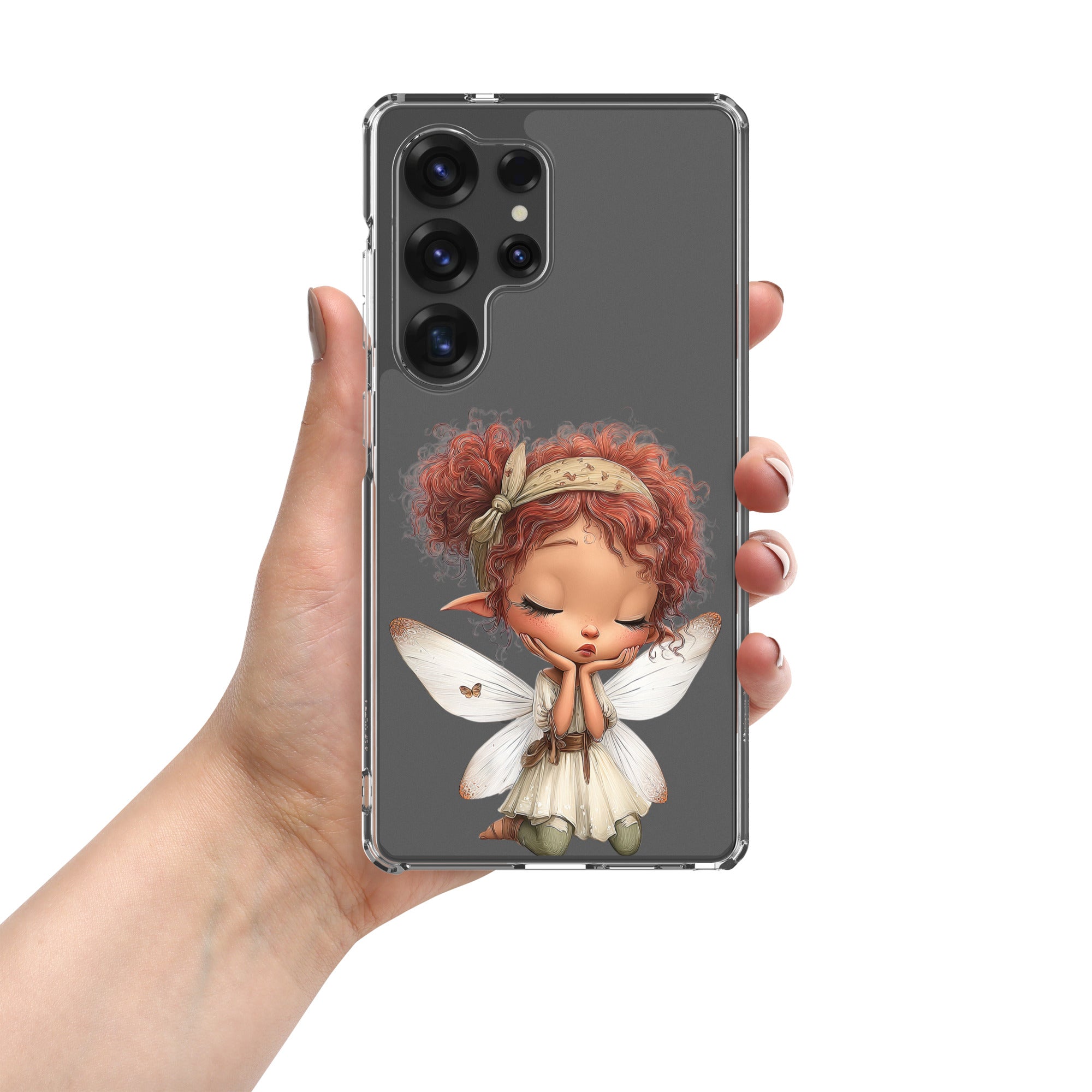 Dreamy Fairy Clear Case for Samsung Galaxy S25 Ultra – Whimsical Fantasy Art Protective Cover