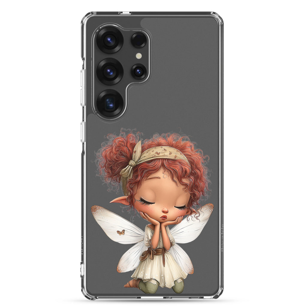 Dreamy Fairy Clear Case for Samsung Galaxy S25 Ultra – Whimsical Fantasy Art Protective Cover