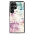Soft Abstract Pastel Clear Case for Samsung Galaxy S25 Ultra – Modern Watercolor Protective Cover