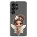 Whimsical Fairy Clear Case for Samsung Galaxy S25 Ultra – Cute Fantasy Character Protective Cover