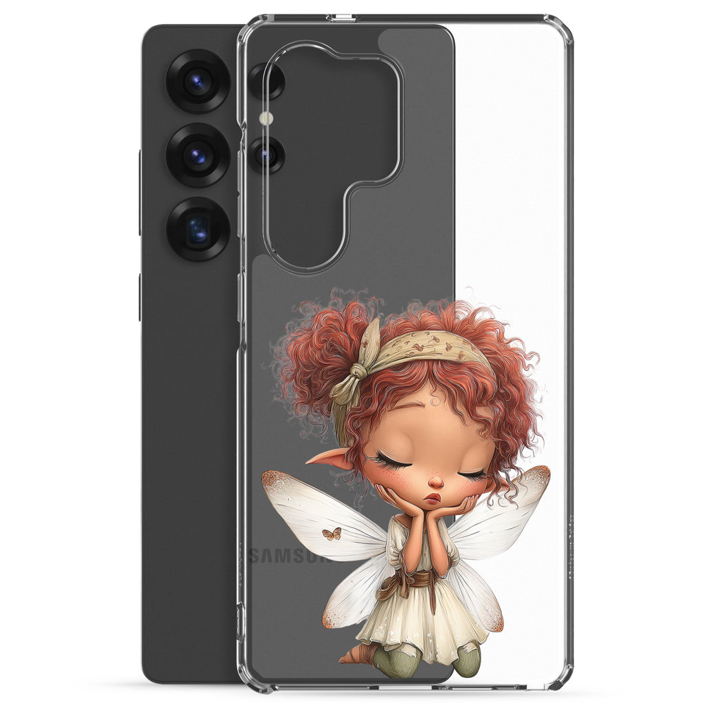 Dreamy Fairy Clear Case for Samsung Galaxy S25 Ultra – Whimsical Fantasy Art Protective Cover