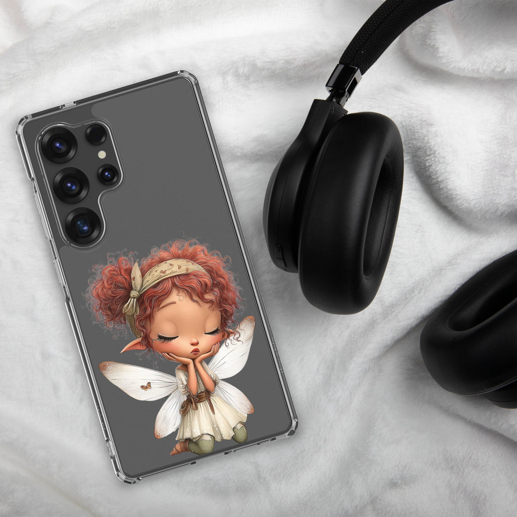 Dreamy Fairy Clear Case for Samsung Galaxy S25 Ultra – Whimsical Fantasy Art Protective Cover