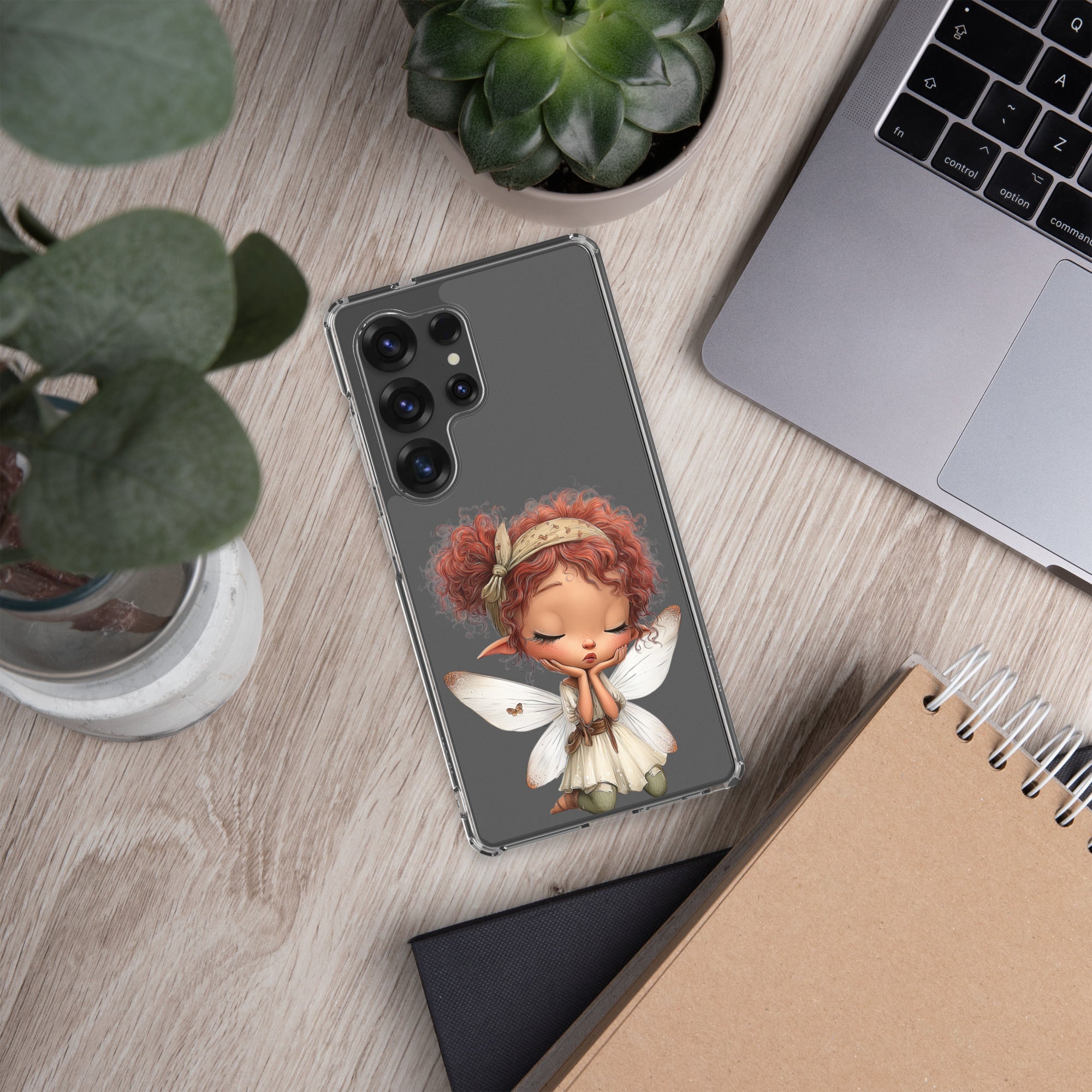 Dreamy Fairy Clear Case for Samsung Galaxy S25 Ultra – Whimsical Fantasy Art Protective Cover