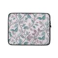 Elegant Botanical Leaves Laptop Sleeve – Neoprene 13" & 15" Protective Case