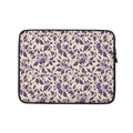 Vintage Purple Floral Laptop Sleeve – Neoprene 13" & 15" Protective Case