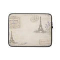 Vintage Paris Postcard Laptop Sleeve – Neoprene 13 & 15 Protective Case