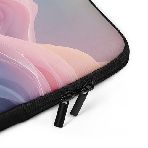 Blush Mist Abstract Dream Laptop Sleeve – Neoprene 13" & 15" Protective Case