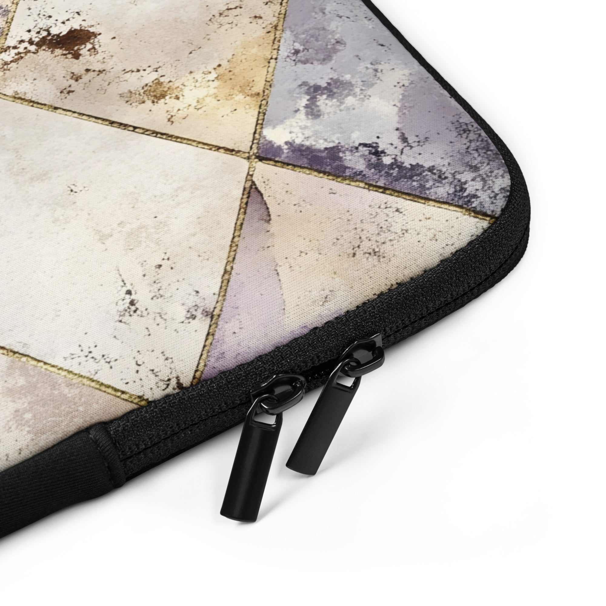 Geometric Damask Diamond Laptop Sleeve – Neoprene 13" & 15" Protective Case