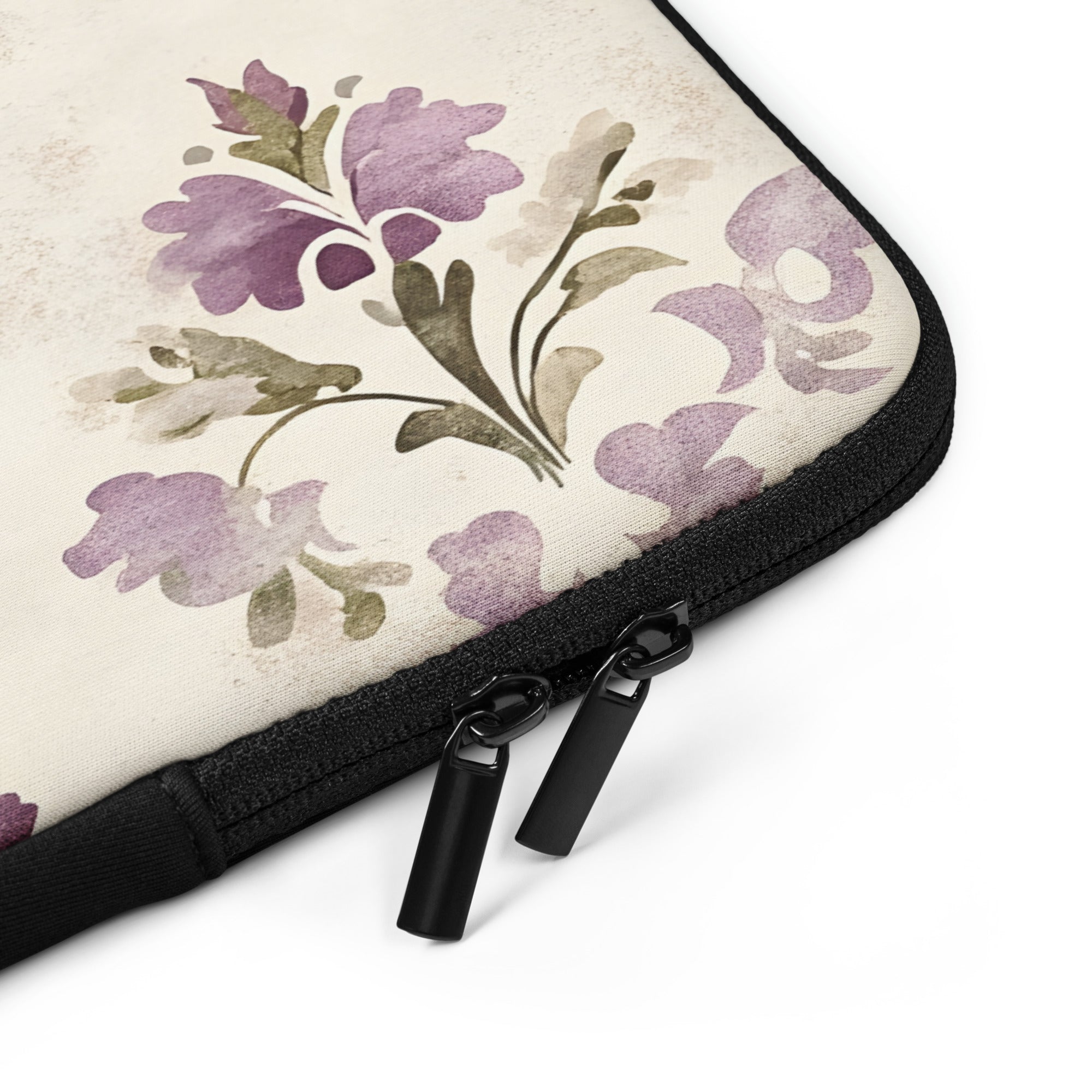 Classic Floral Damask Laptop Sleeve – Neoprene 13" & 15" Protective Case
