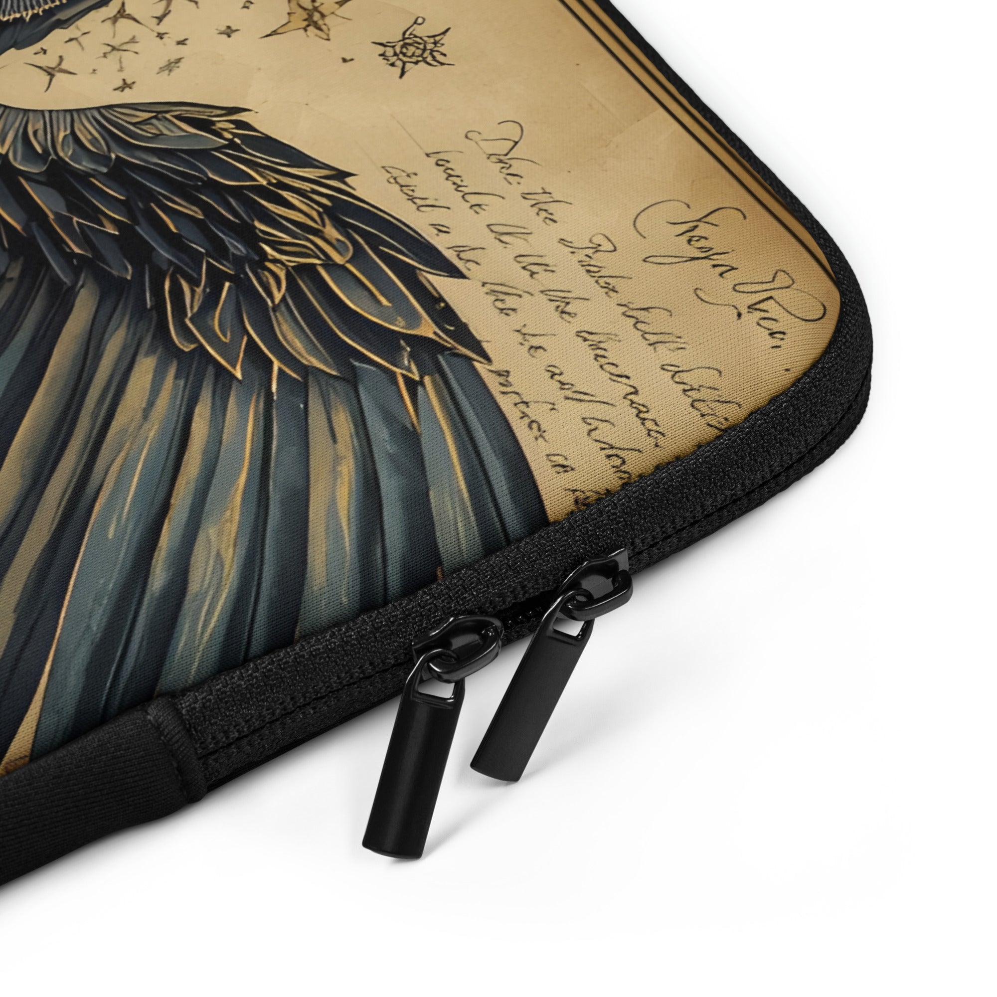 Mystic Owl Vintage Laptop Sleeve – Neoprene 13" & 15" Protective Case