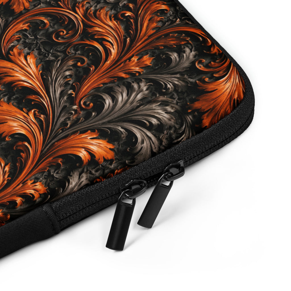Dark Baroque Floral Laptop Sleeve – Neoprene 13" & 15" Protective Case