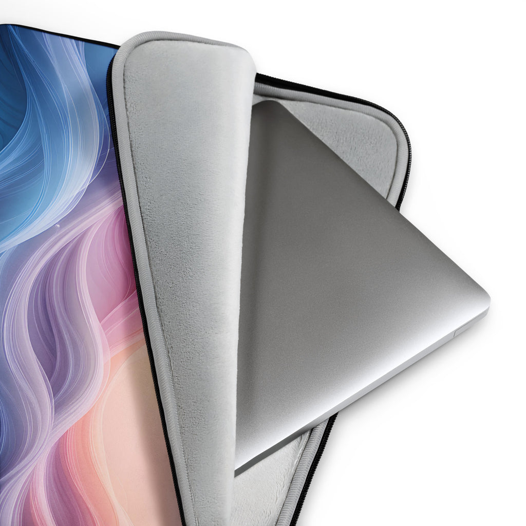 Soft Gradient Wave Dream Laptop Sleeve – Neoprene 13" & 15" Protective Case