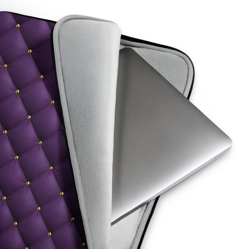 Royal Purple Quilted Laptop Sleeve – Neoprene 13" & 15" Protective Case