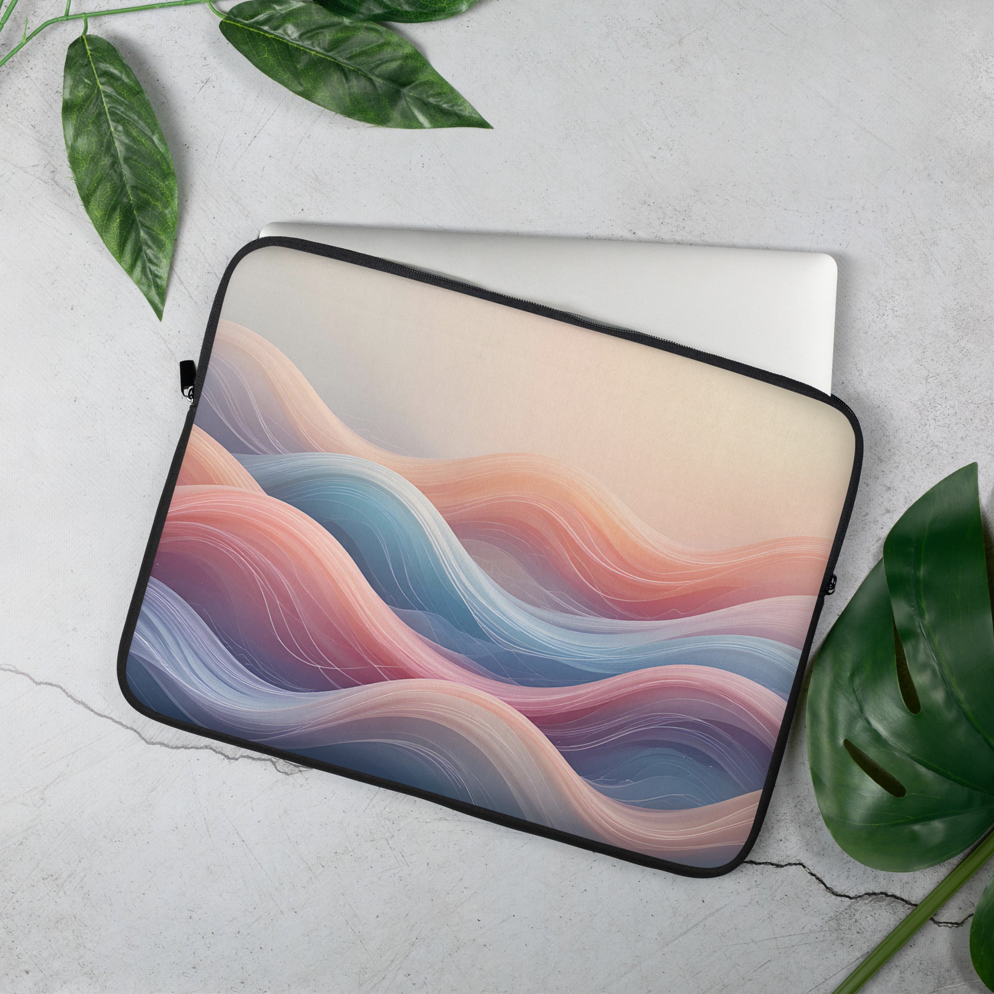 Sunset Flow Abstract Dream Laptop Sleeve – Neoprene 13" & 15" Protective Case