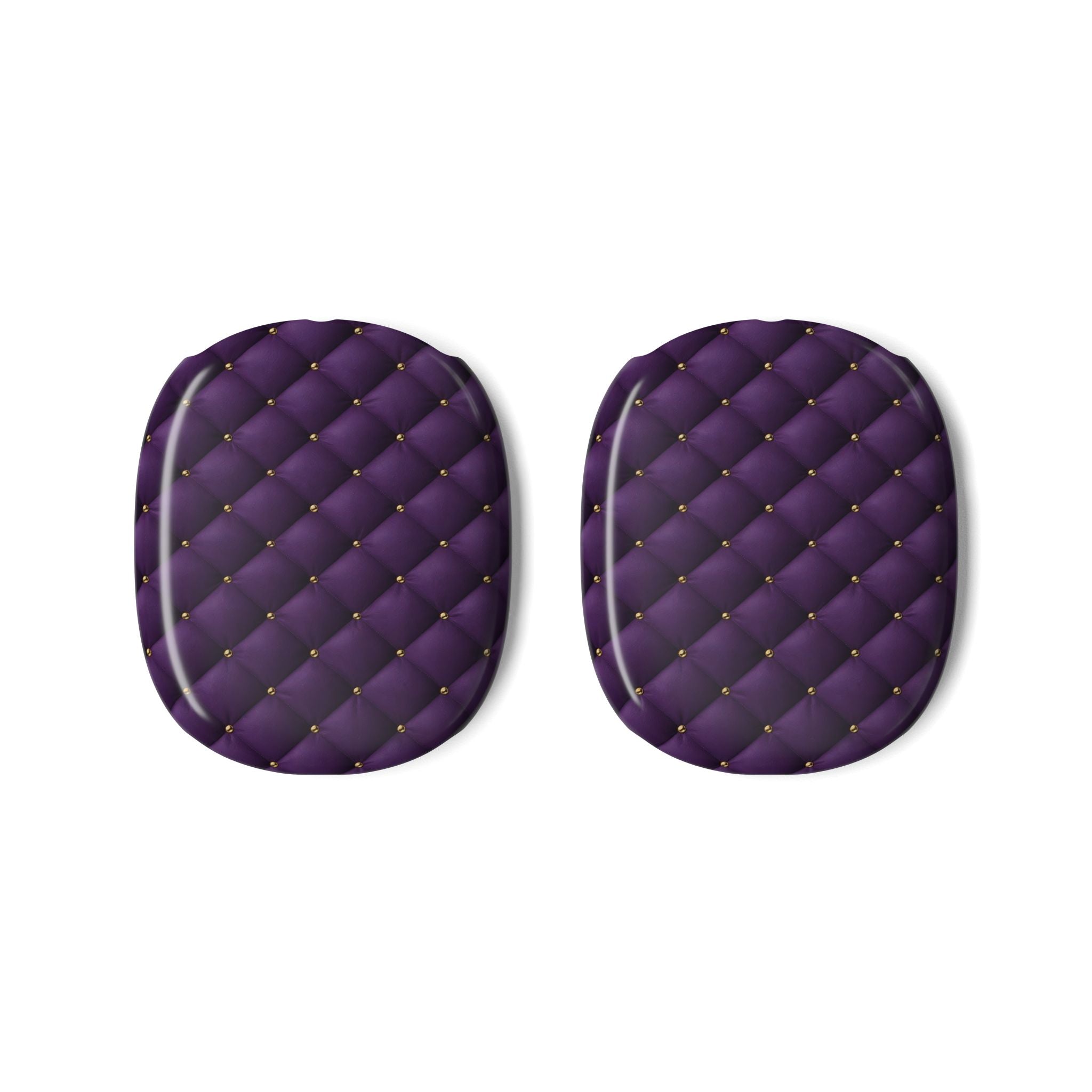 Royal Violet Quilted AirPods Max Case – Protective Snap-on Cover