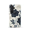 Elegant Blue Floral Tough Case for Samsung Galaxy S26