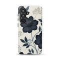 Elegant Blue Floral Tough Case for Samsung Galaxy S26 Plus