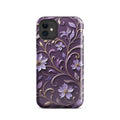 Royal Violet Filigree Tough Case for iPhone 11
