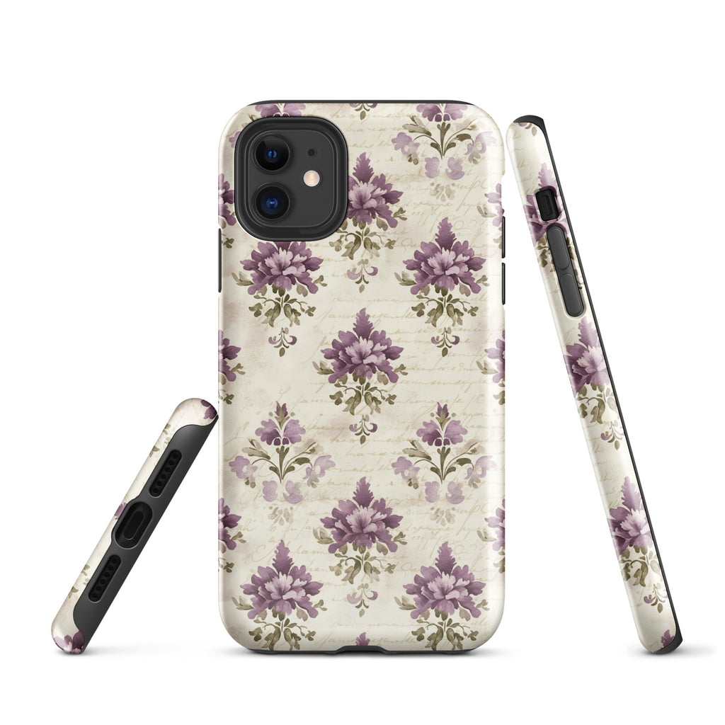 Vintage Floral Damask Tough Case for iPhone 11