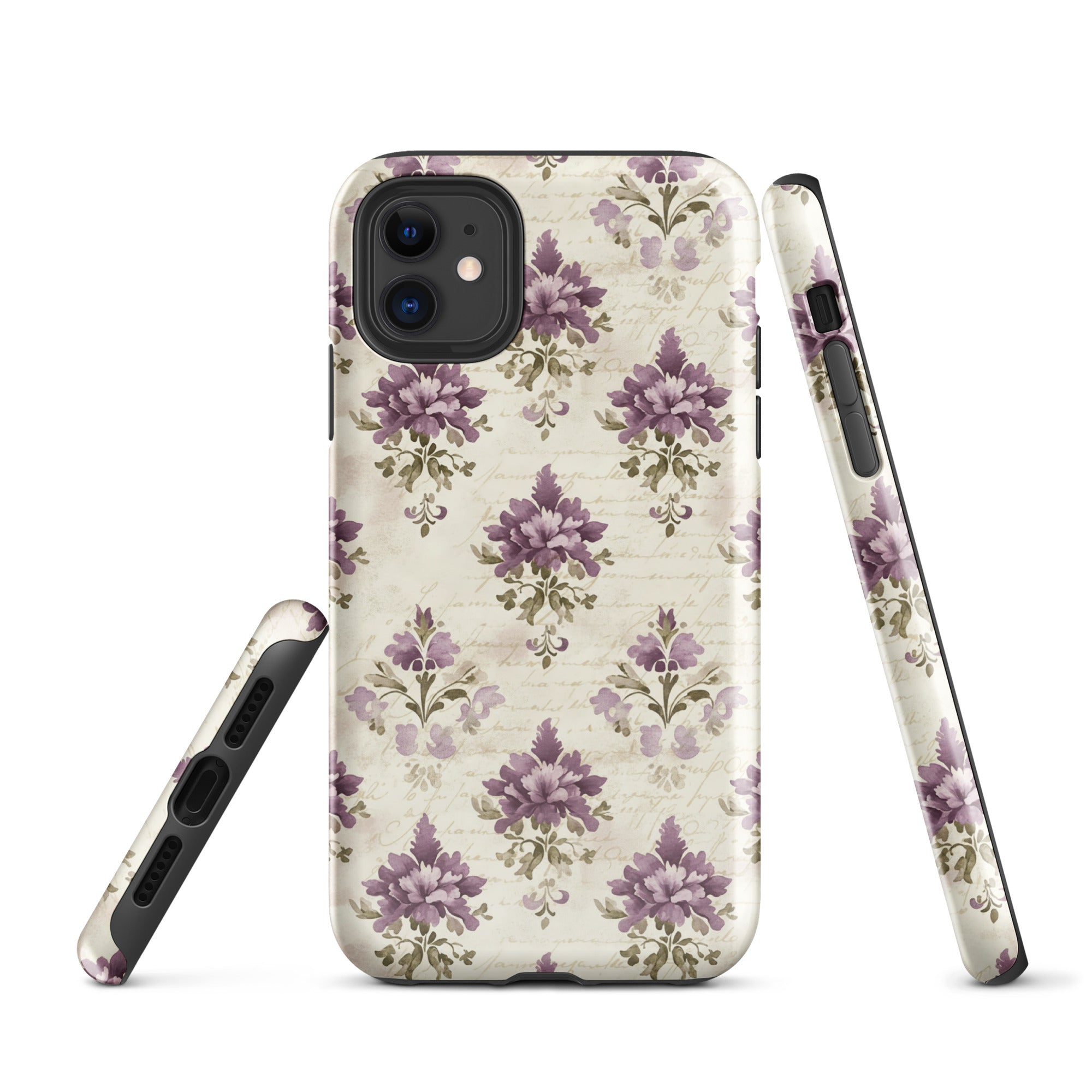 Vintage Floral Damask Tough Case for iPhone 11