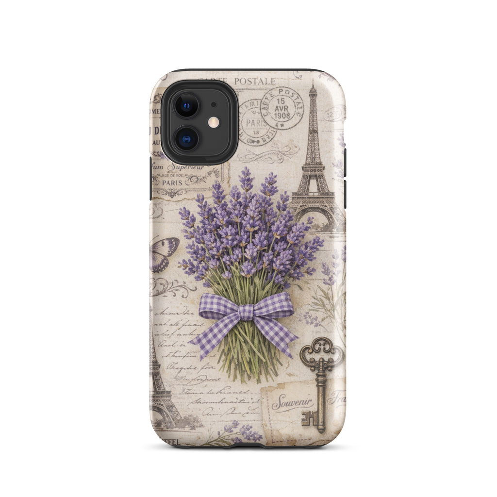 Vintage Paris Lavender Tough Case for iPhone 11
