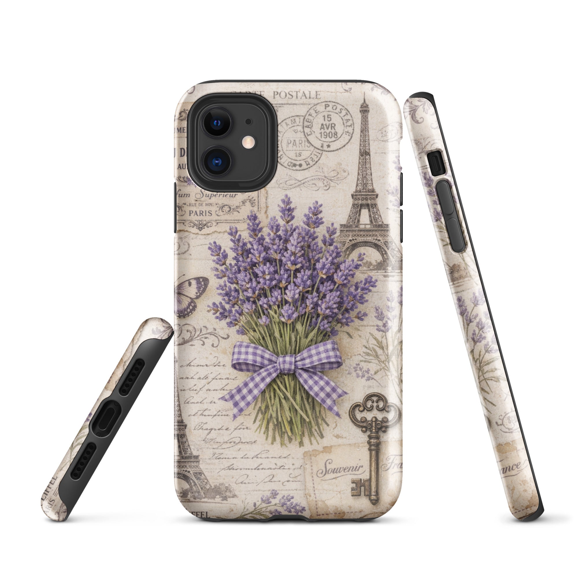 Vintage Paris Lavender Tough Case for iPhone 11
