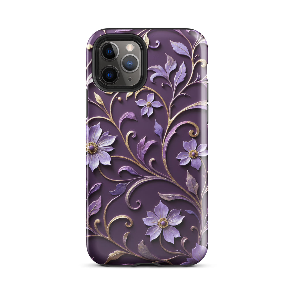 Royal Violet Filigree Tough Case for iPhone 11 Pro
