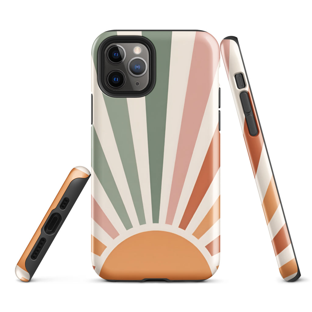 Retro Sunrise Tough Case for iPhone 11 Pro