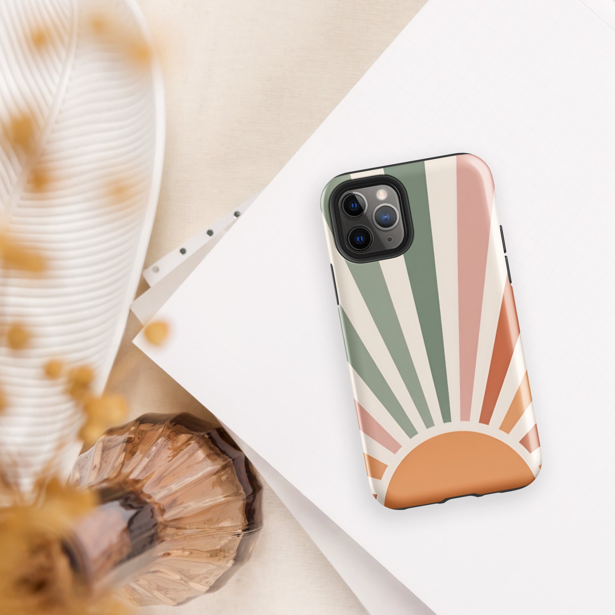 Retro Sunrise Tough Case for iPhone 11 Pro